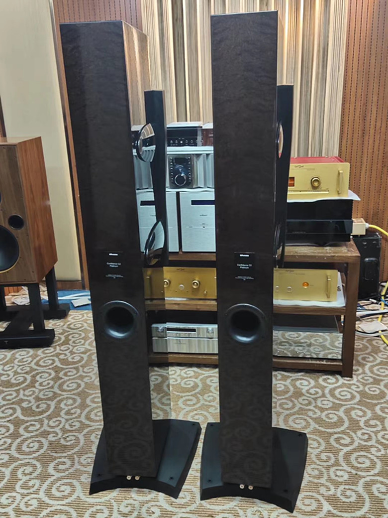 丹麦dynaudio 丹拿 c2 铂金版 摩卡色 落地音箱